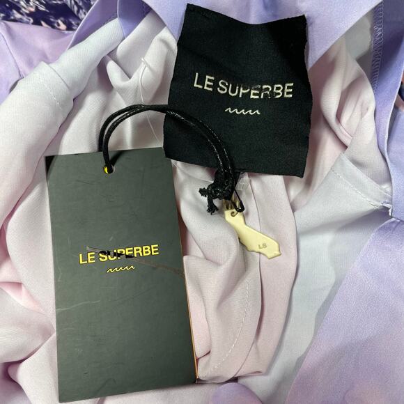 Le Superbe NWT Slip Into This Slip Dress Malibu Provence Sky Size S Lace Up Midi - Picture 4 of 10